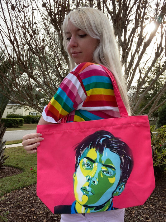 EXO Sehun Inspired Neon Tote Bag