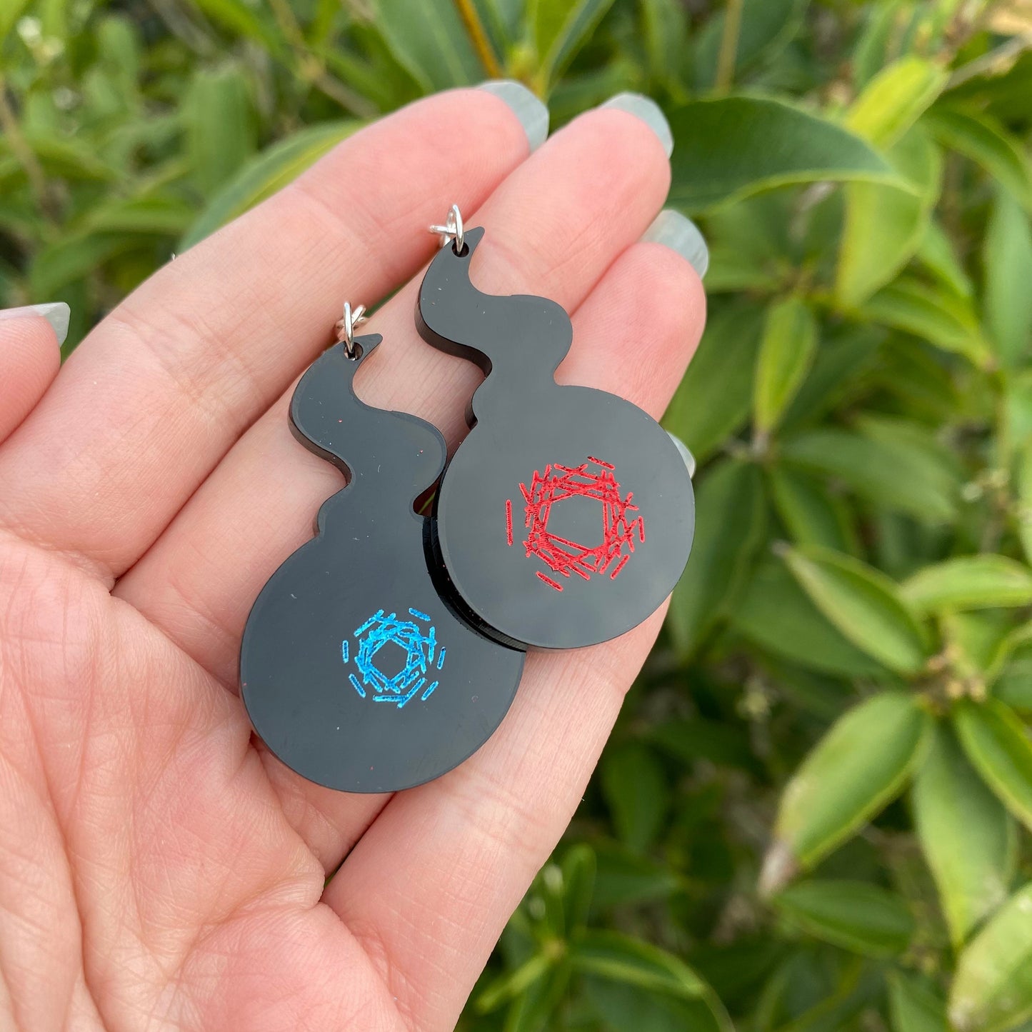 TBHK Black Kokojoudai Tsukasa Inspired Acrylic Earrings