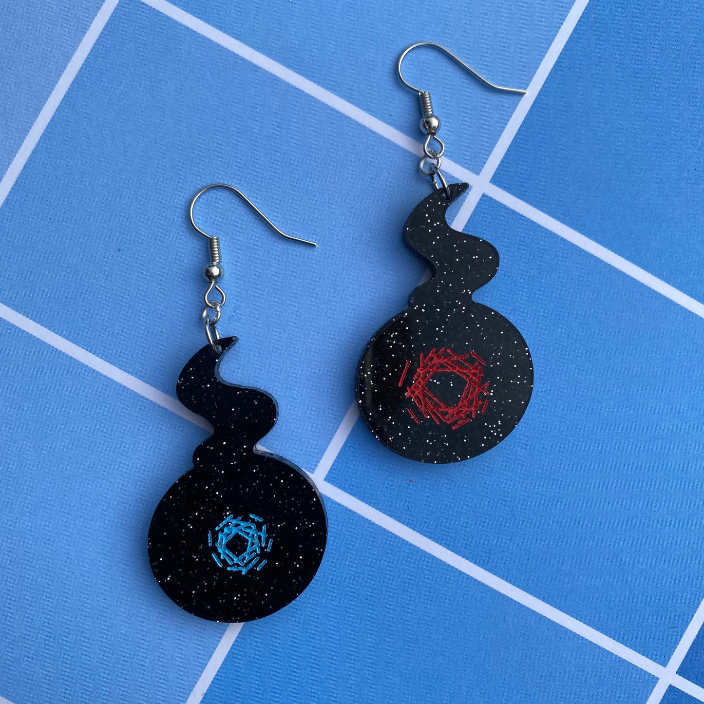 TBHK Glitter Kokojoudai Tsukasa Inspired Acrylic Earrings