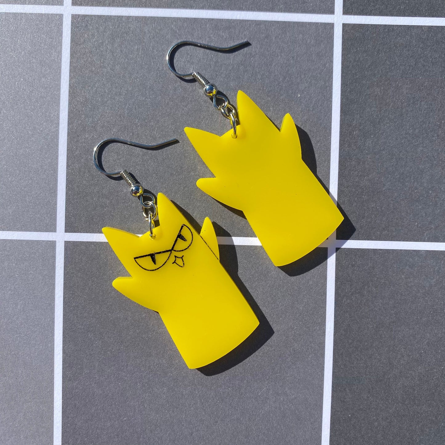 Cursed Cat Acrylic Earrings