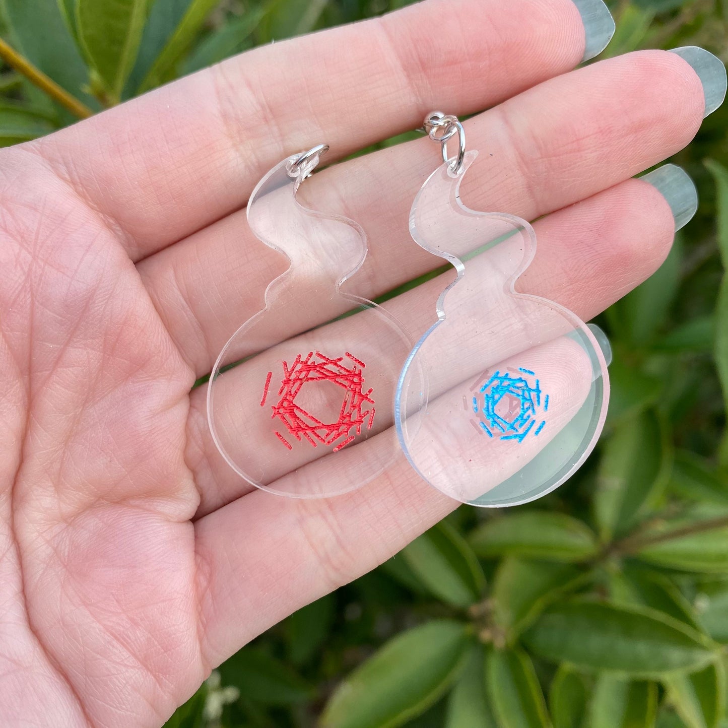 TBHK Clear Hakujoudai Acrylic Earrings