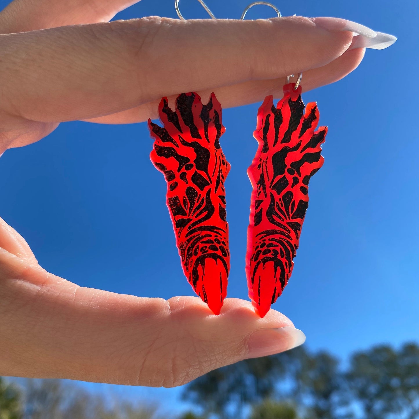 Cursed Finger Acrylic Earrings