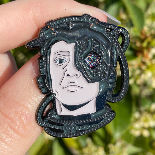 Resistance is NOT Futile - Borg Hugh Star Trek TNG Inspired Soft Enamel Pin