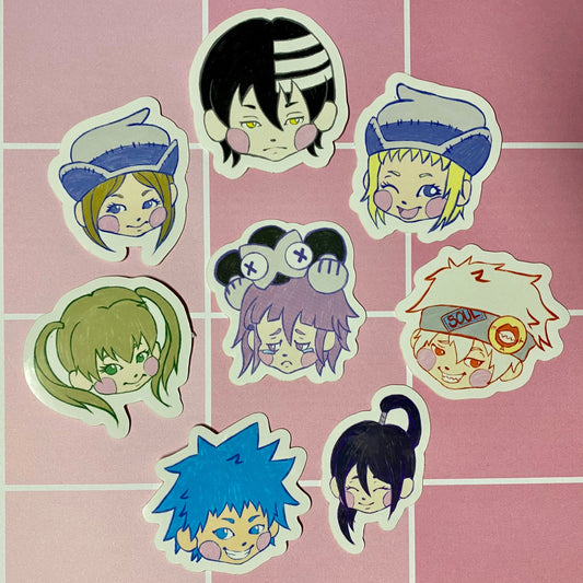Chibi Soul Eater Sticker Pack (8 Stickers!!)