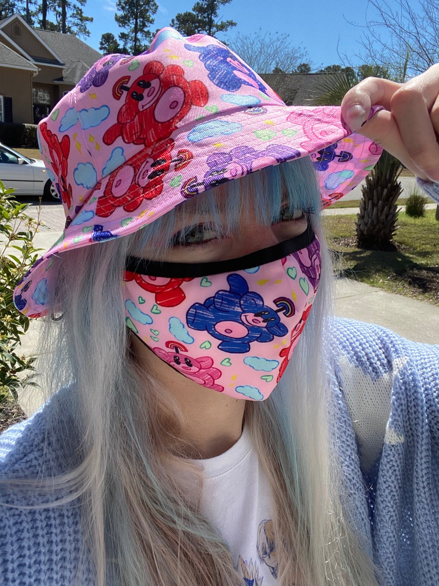 Rainbow Monkey Summer Light Bucket Hat