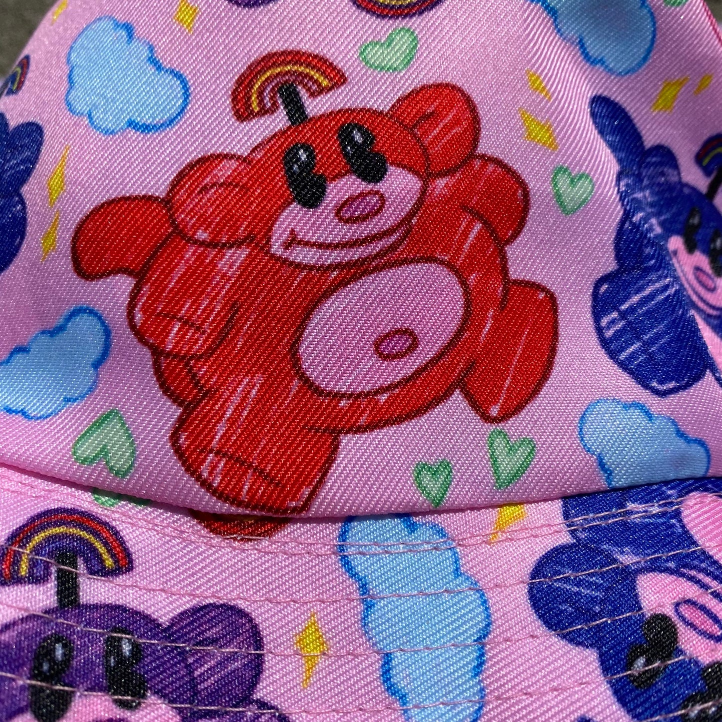 Rainbow Monkey Summer Light Bucket Hat