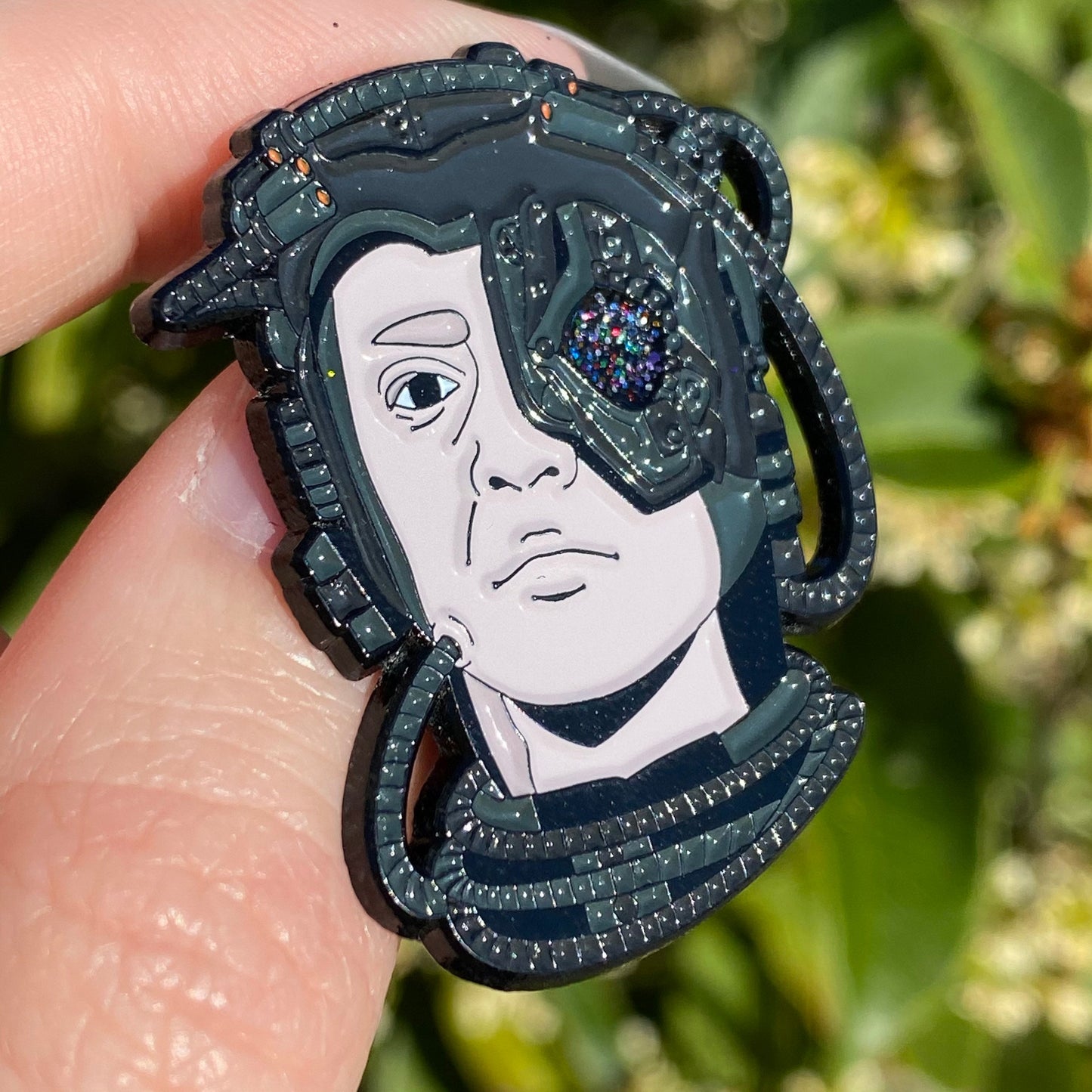 Resistance is NOT Futile - Borg Hugh Star Trek TNG Inspired Soft Enamel Pin