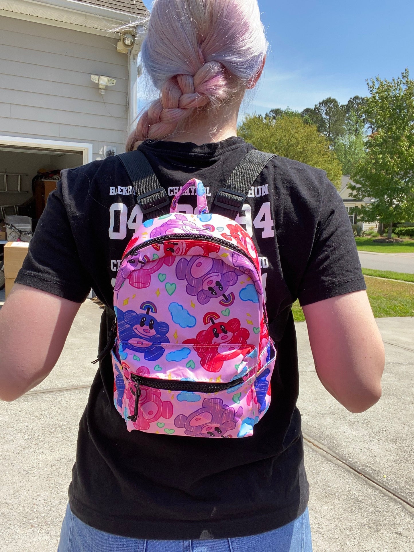 Rainbow Monkey Waterproof Mini-Backpack