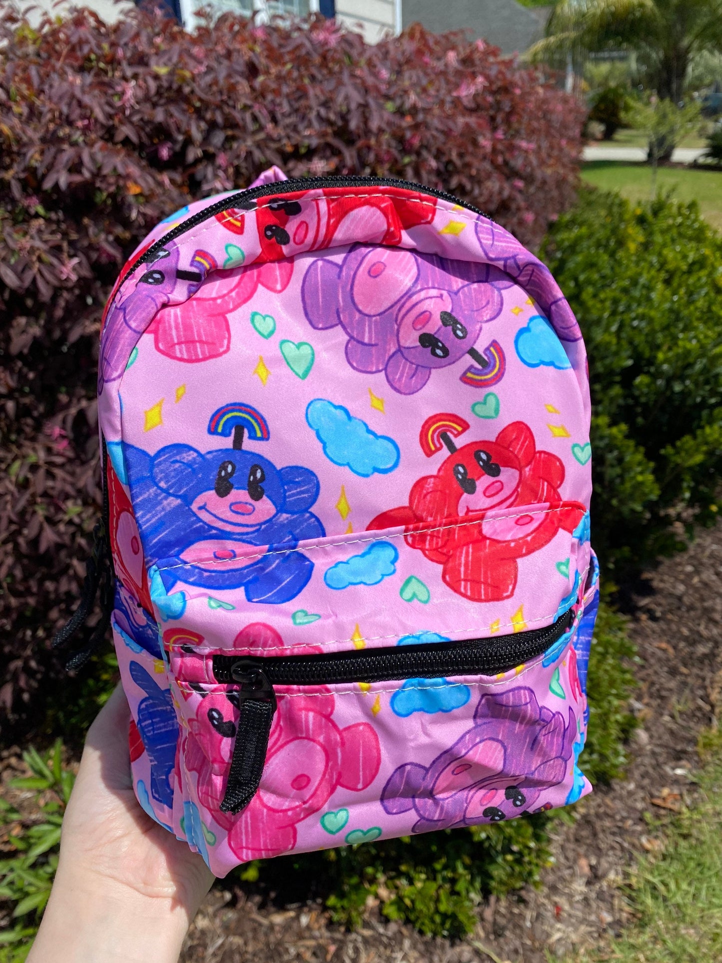 Rainbow Monkey Waterproof Mini-Backpack