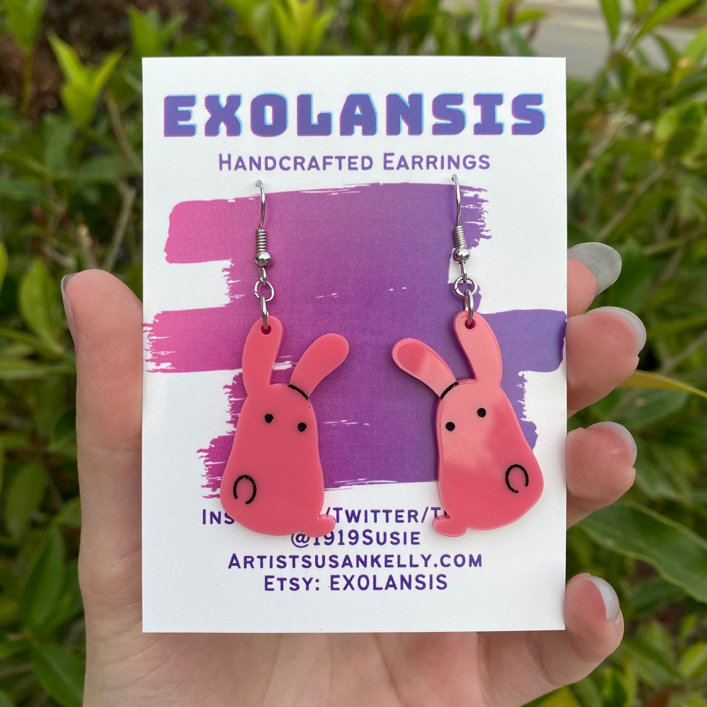 TBHK Cute Mokke Inspired Acrylic Earrings