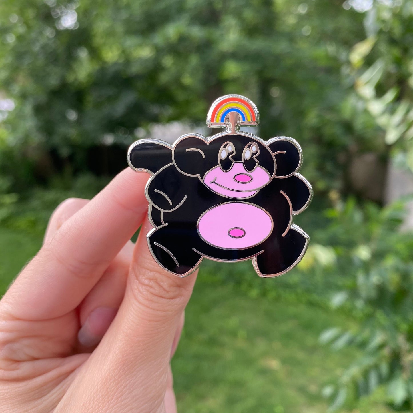 Rainbow Monkey Hard Enamel Pins