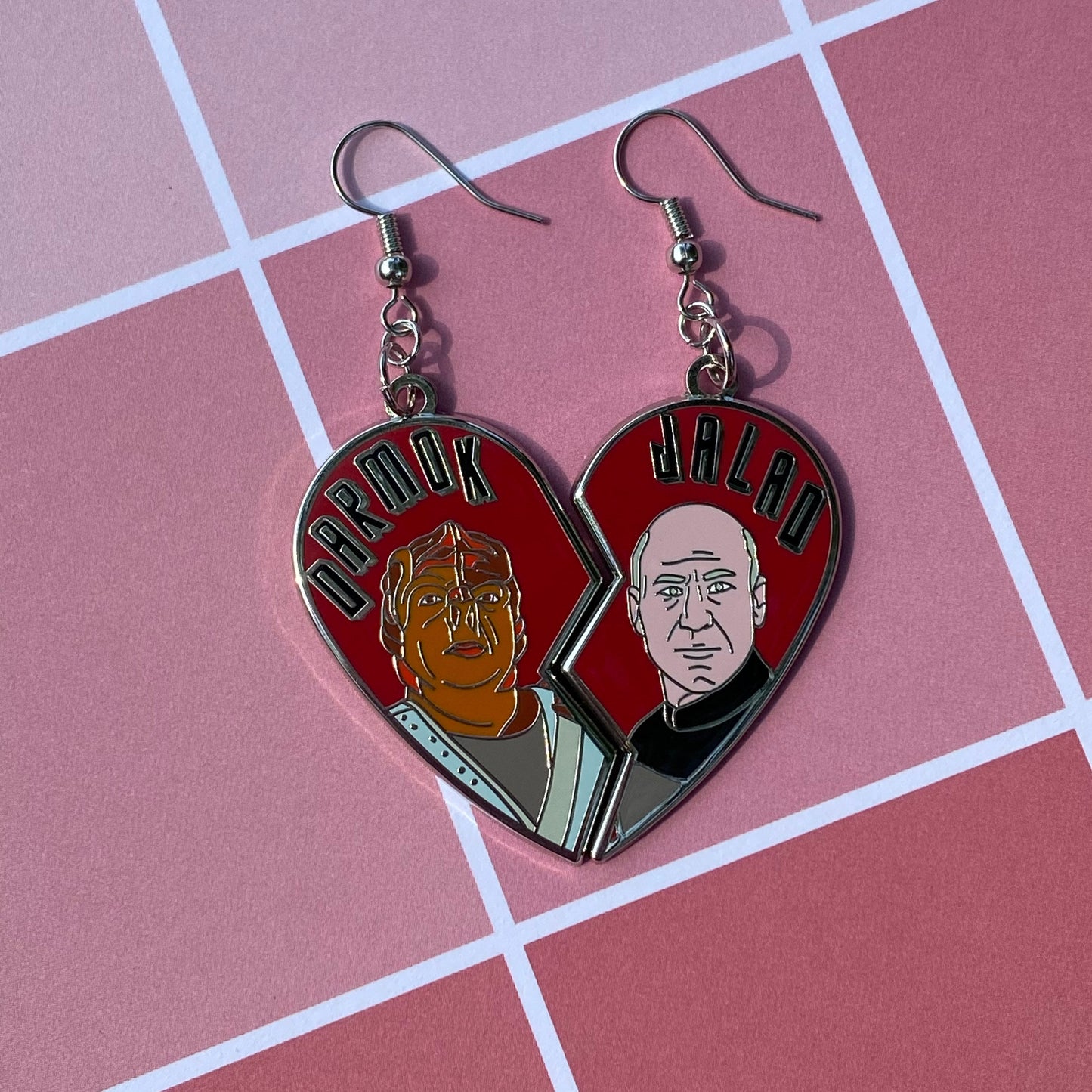 Darmok and Jalad at Tanagra Hard Enamel Earrings - Star Trek: The Next Generation