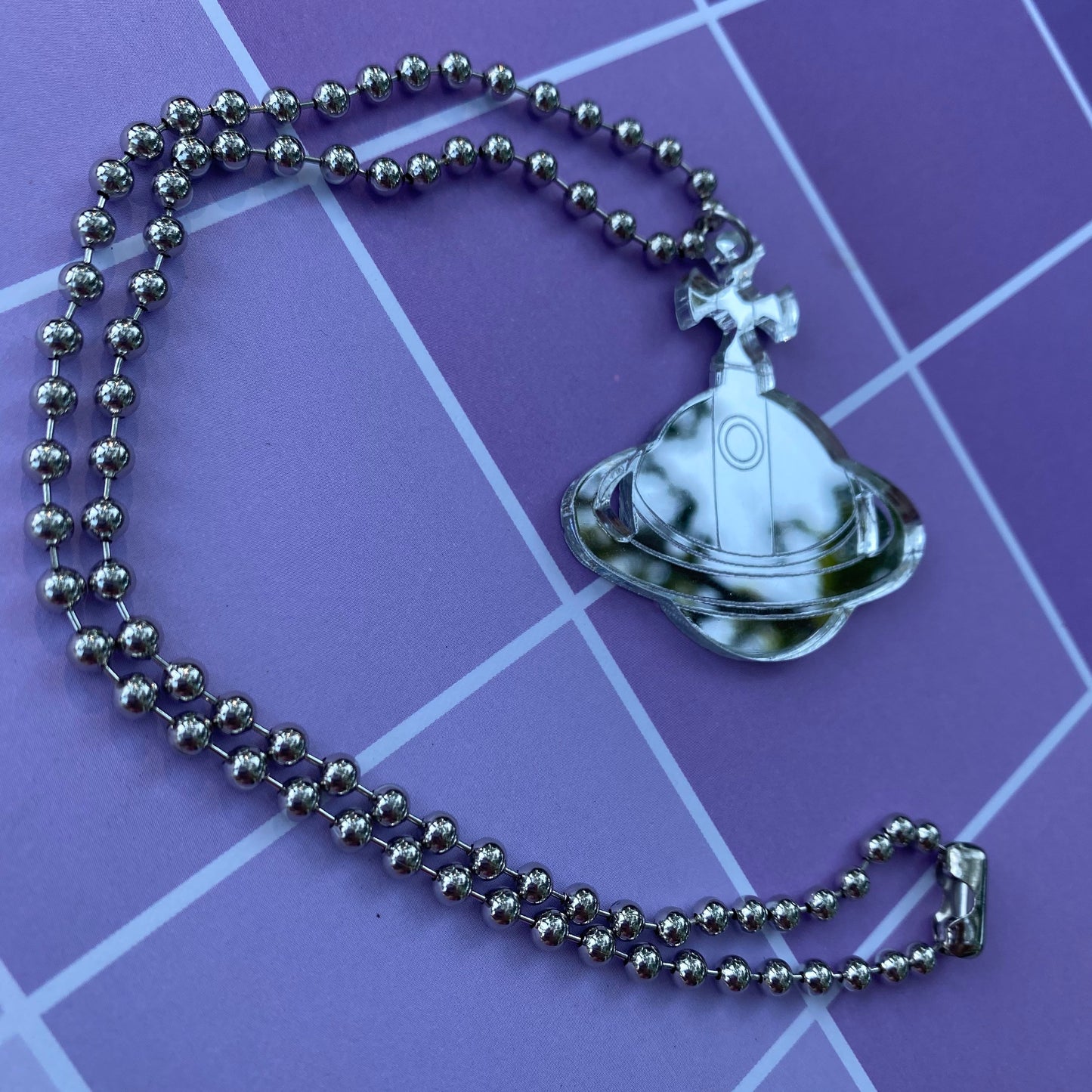 Shin’s Lighter - Nana Inspired Mirrored Acrylic Necklace