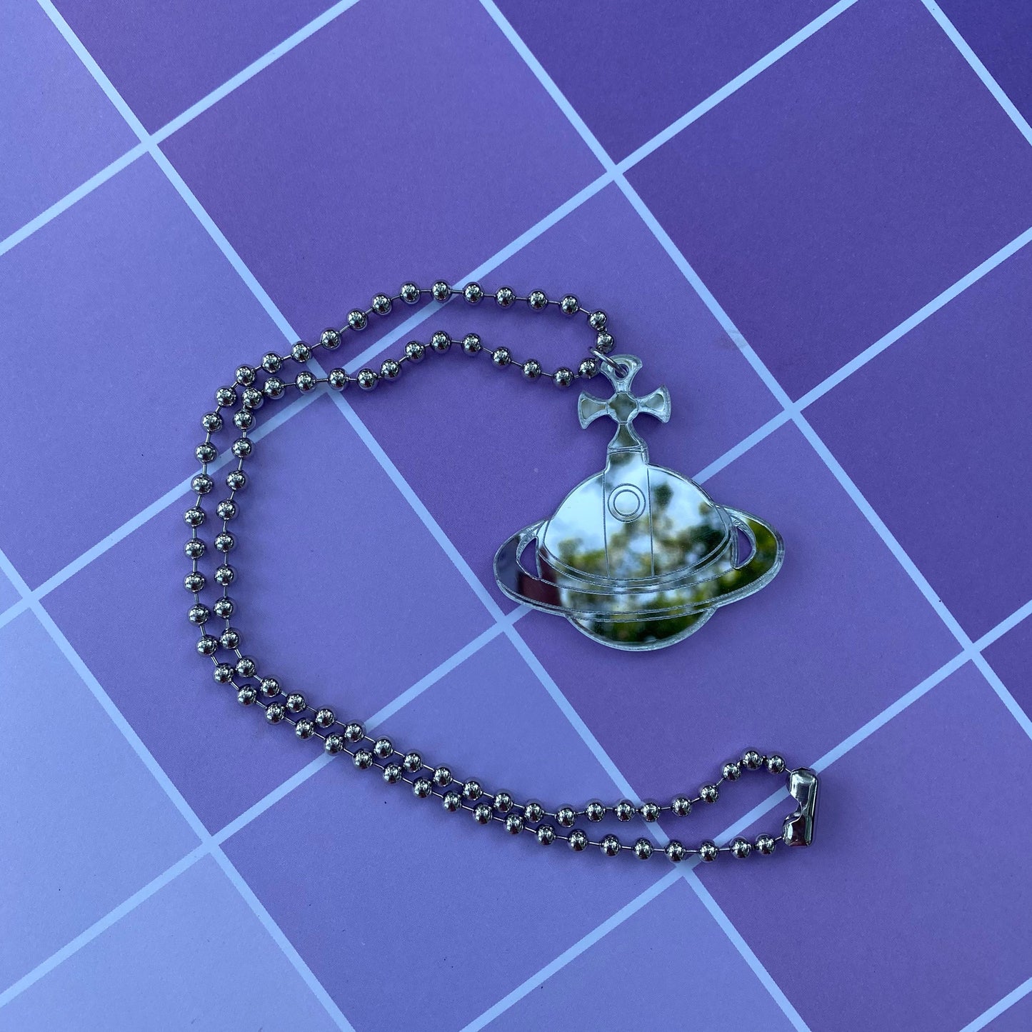 Shin’s Lighter - Nana Inspired Mirrored Acrylic Necklace