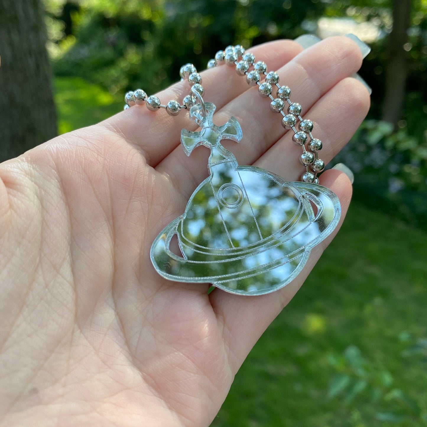 Shin’s Lighter - Nana Inspired Mirrored Acrylic Necklace
