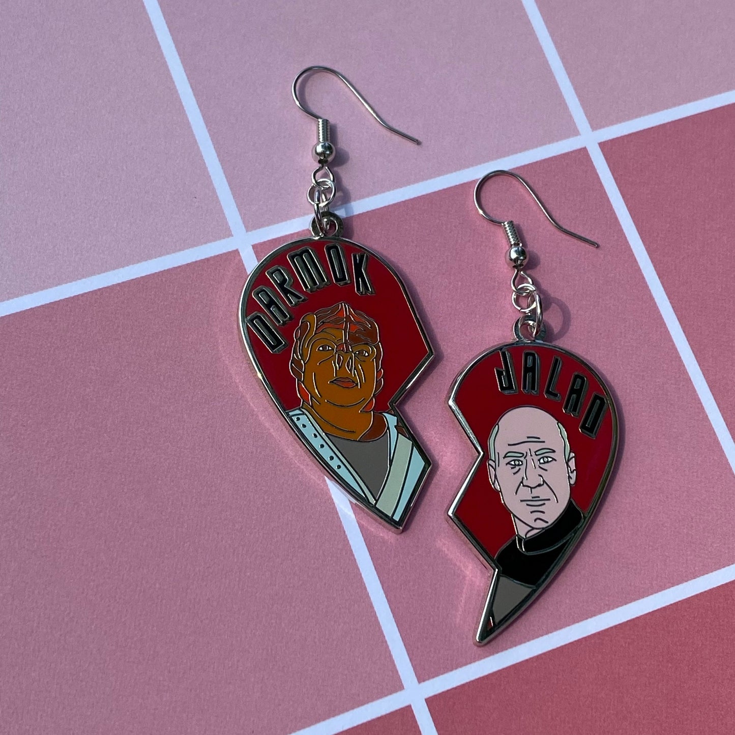 Darmok and Jalad at Tanagra Hard Enamel Earrings - Star Trek: The Next Generation