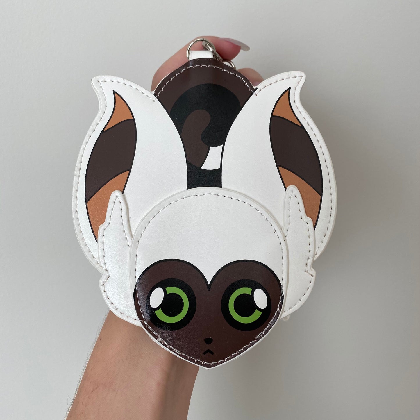 ATLA Little Lemur Momo Pleather ID Card Keychain with Wrist Strap