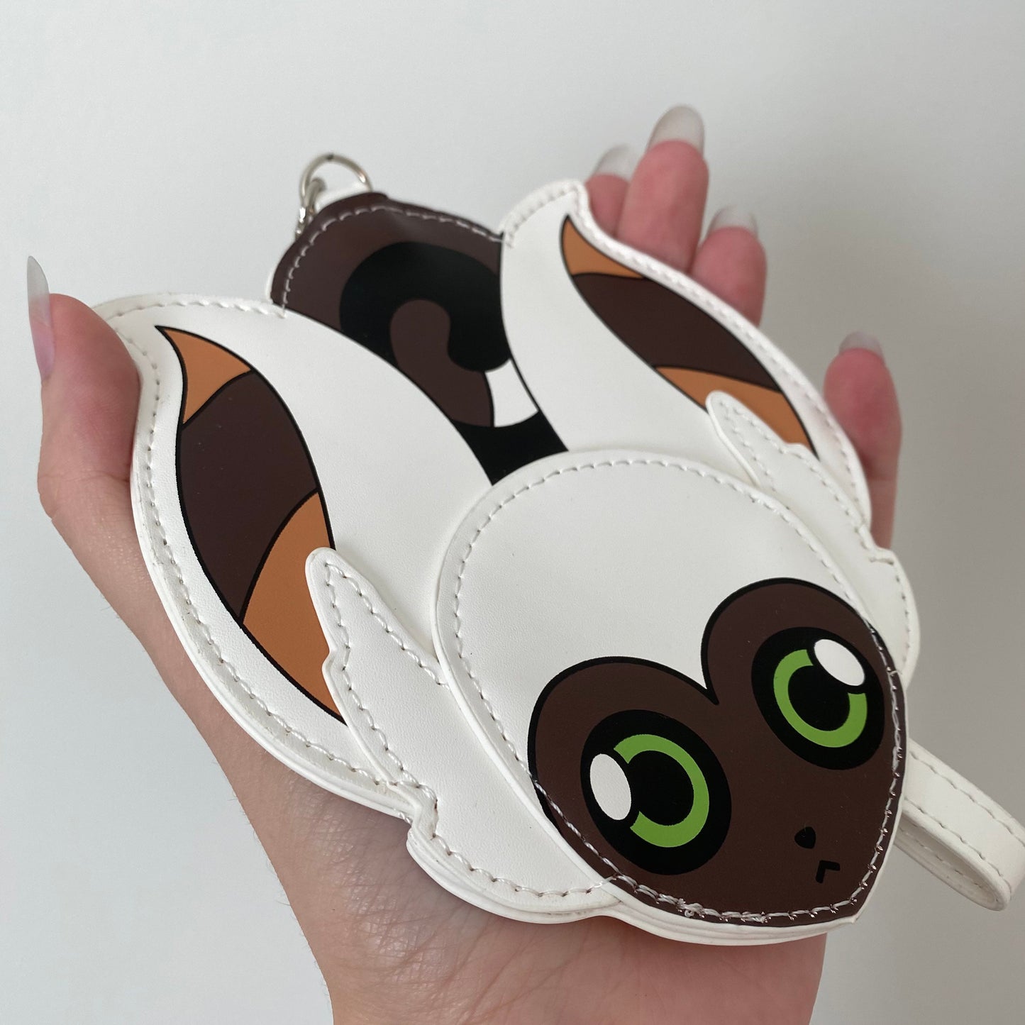 ATLA Little Lemur Momo Pleather ID Card Keychain with Wrist Strap