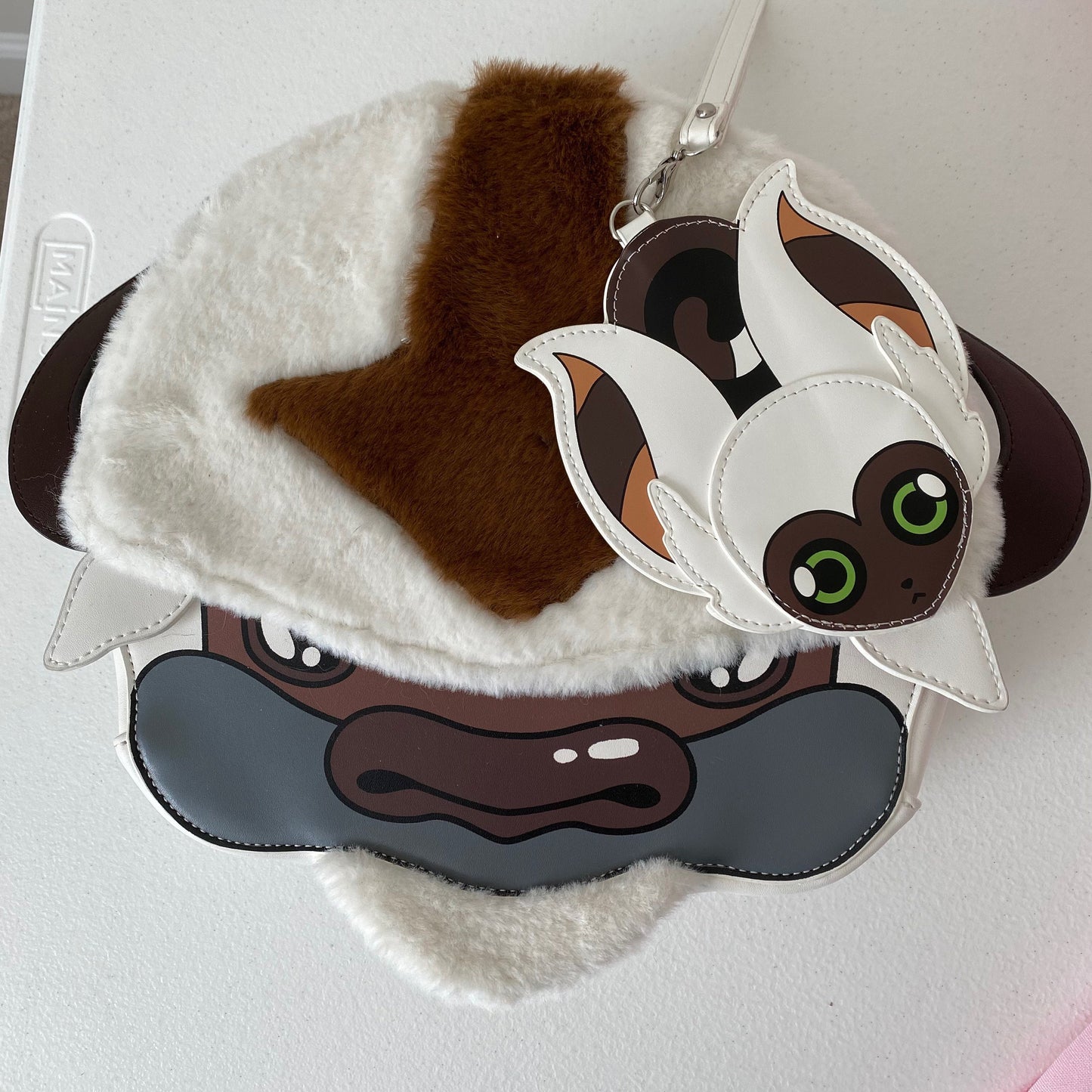 ATLA Little Lemur Momo Pleather ID Card Keychain with Wrist Strap