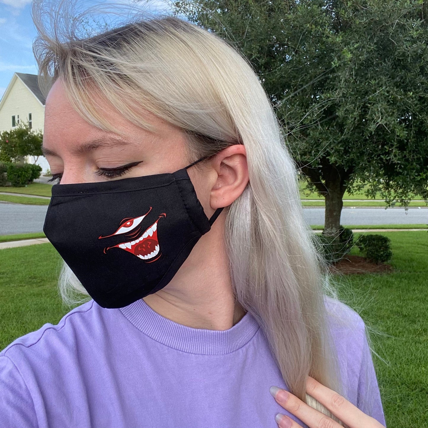 Cursed Mouth Face Mask