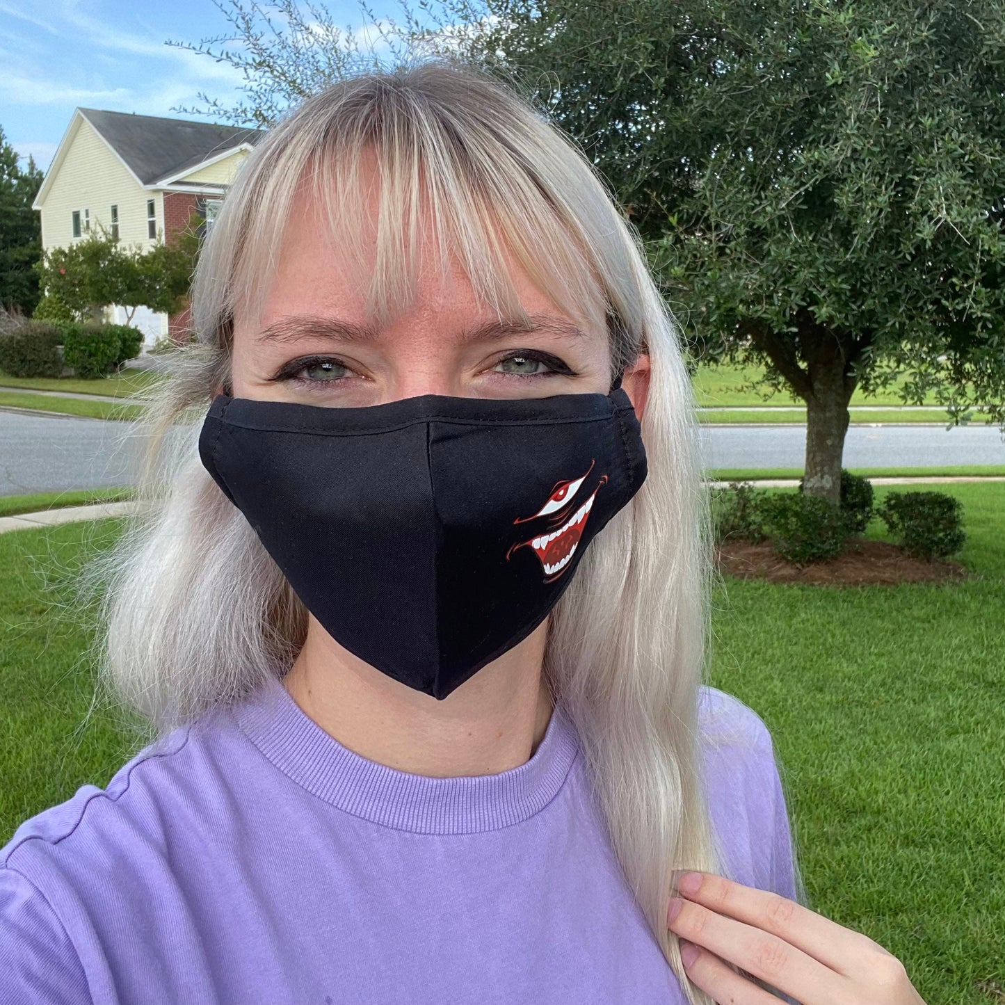Cursed Mouth Face Mask