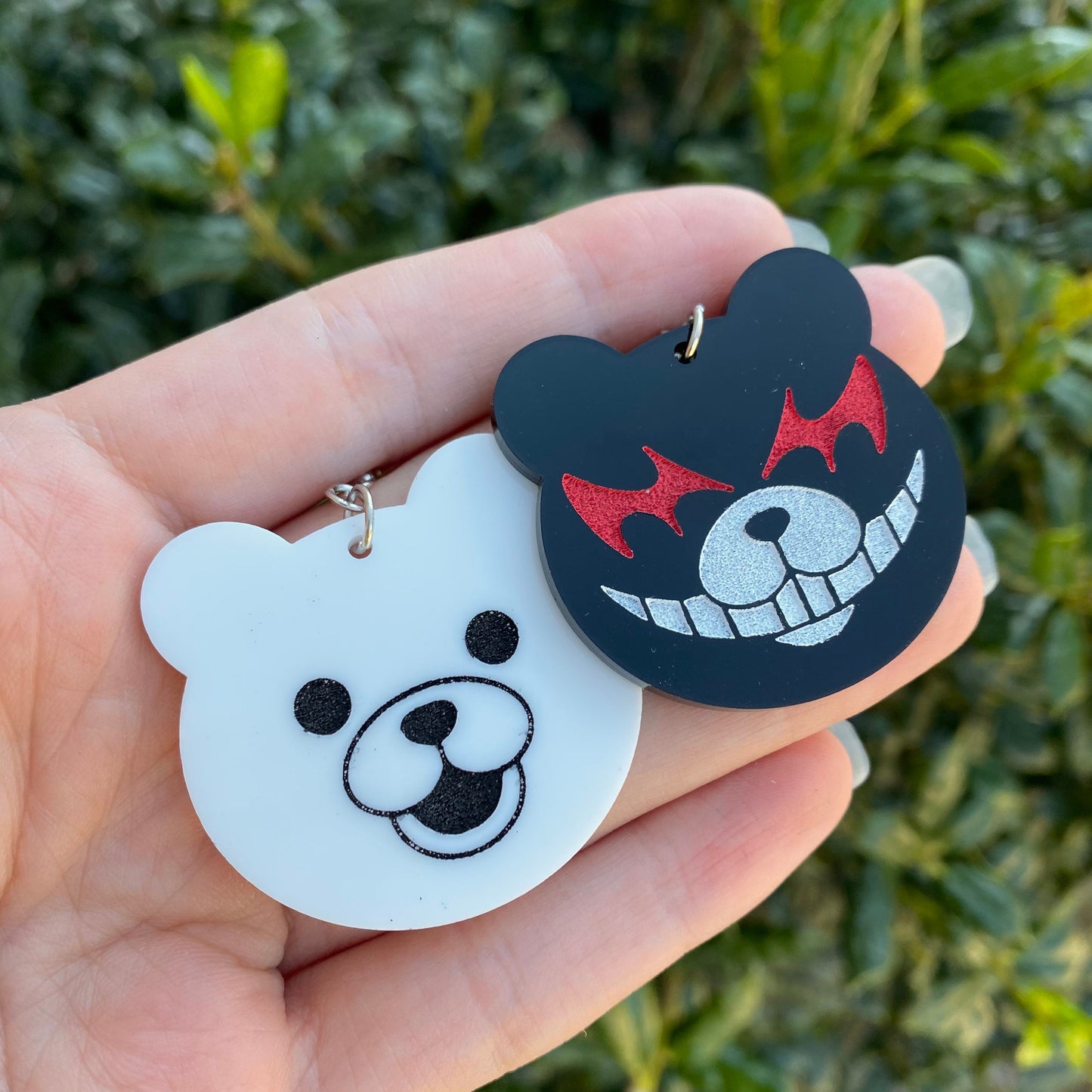 Danganronpa Monokuma Inspired Acrylic Earrings