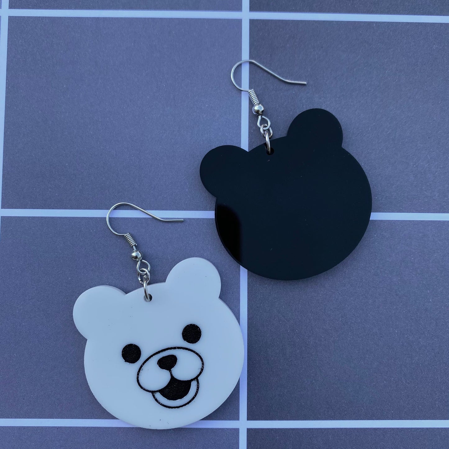 Danganronpa Monokuma Inspired Acrylic Earrings