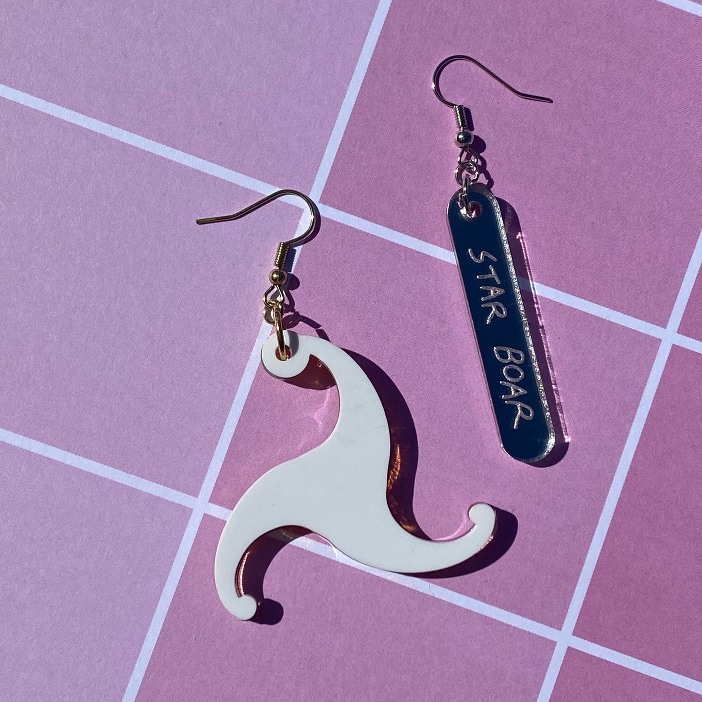 Hawk Star Boar Mixed Acrylic Earring Set