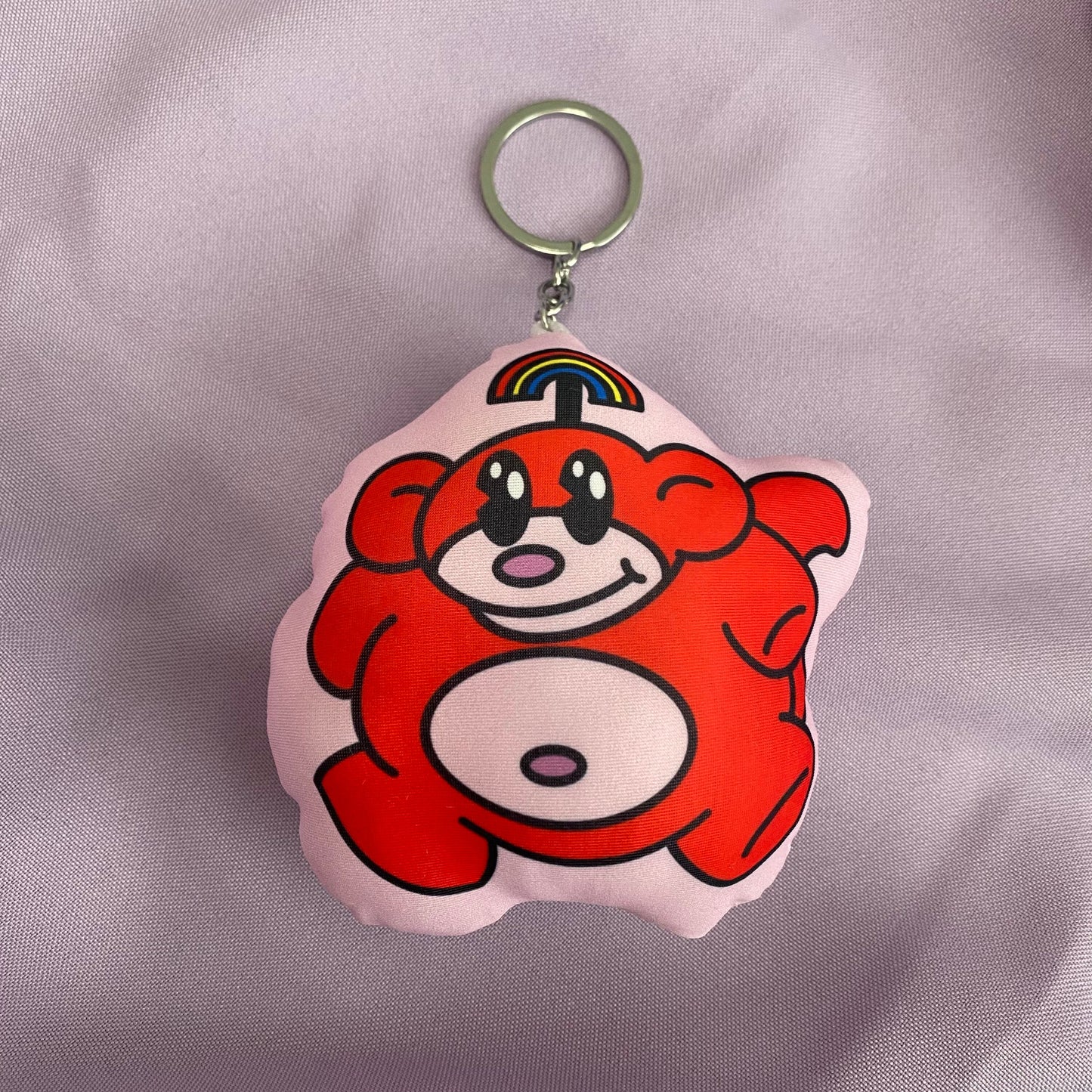 Rainbow Monkey 4” Plush Keychain