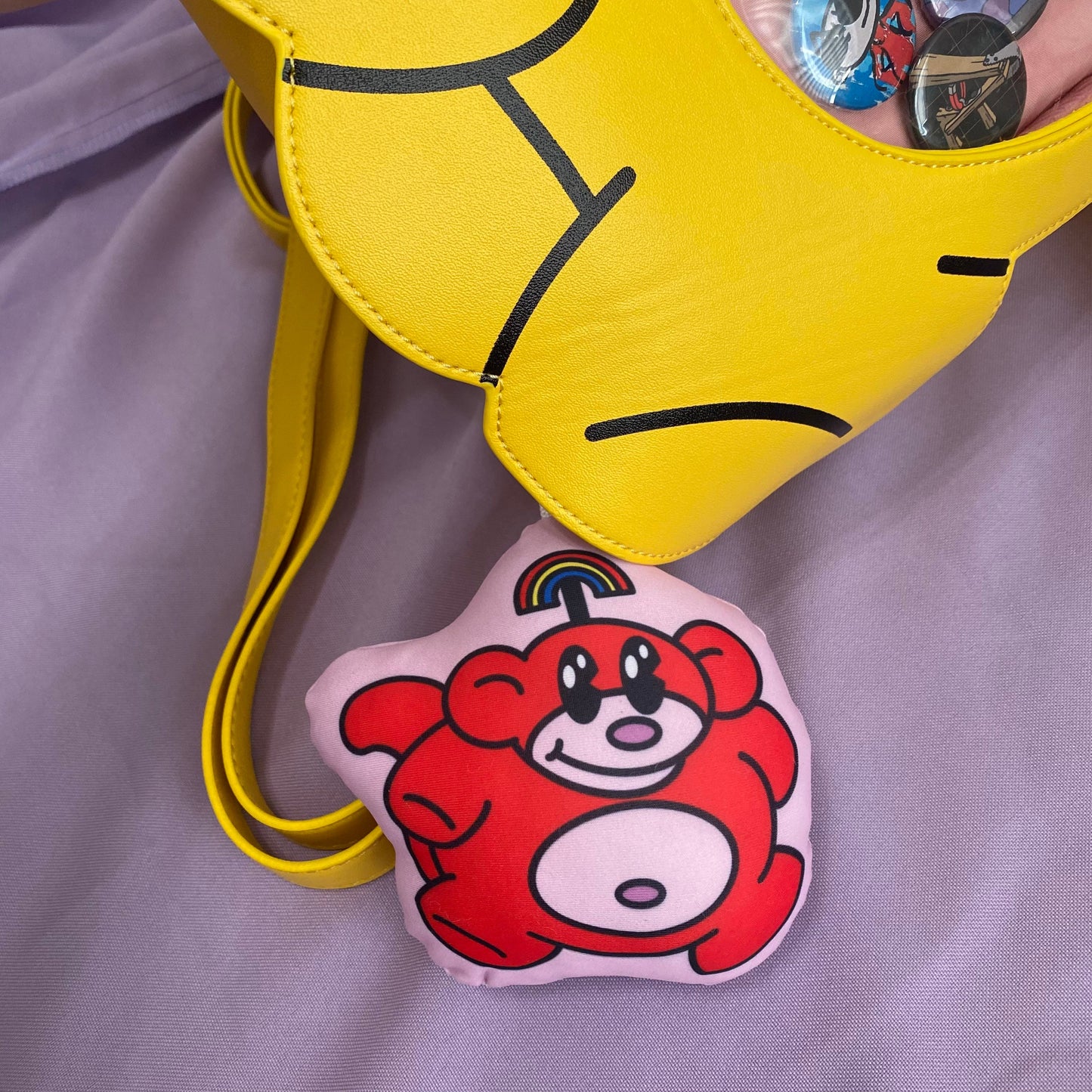 Rainbow Monkey 4” Plush Keychain