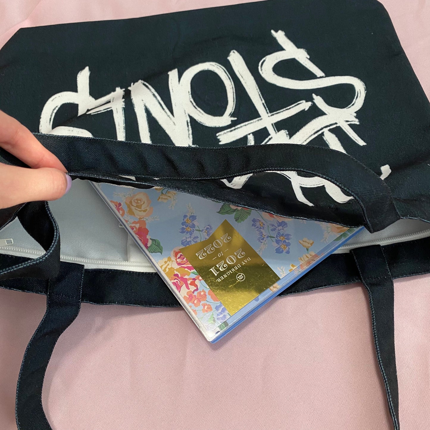 Nana Inspired Black Stones / BLAST Broken Rose Tour Tote Bag