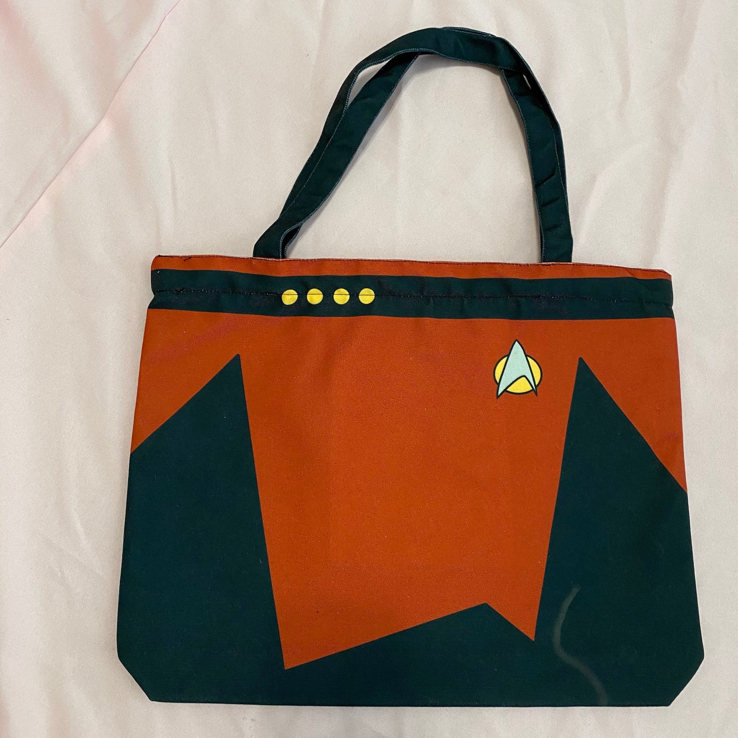 Star Trek TNG Command Uniform Captain Picard Inspired Tote Bag