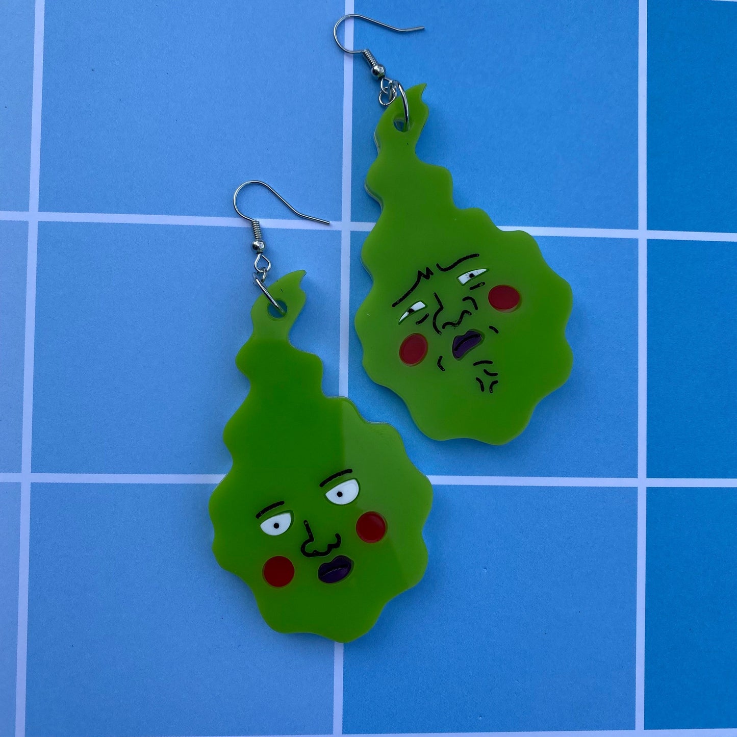 Disgusted Dimple Acrylic Earrings