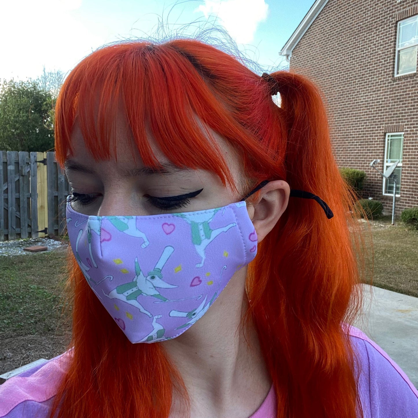 You FOOL— Pastel Terror of Excalibur Face Mask