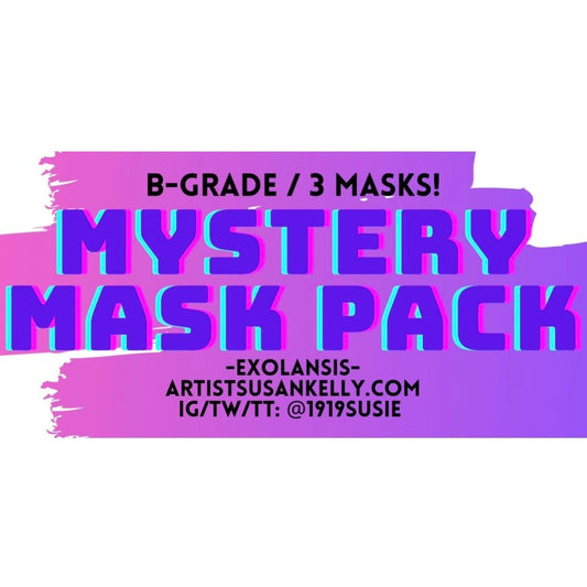 B-GRADE Mystery Mask Packs!! 3 Masks in one pack!!