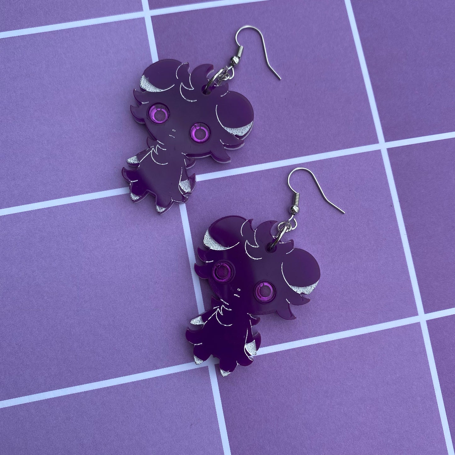 Espurr Hypnotic Mirror Eyes Acrylic Earrings