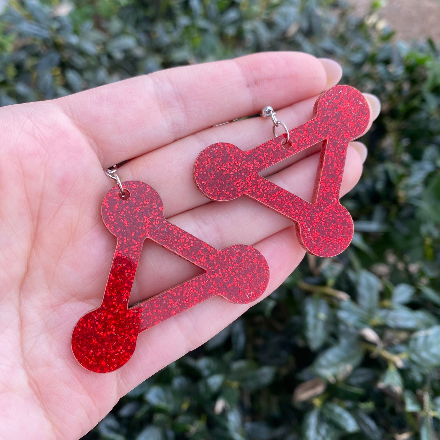 Demon/Divine Symbols Glitter Acrylic Earrings