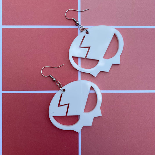 Yoko Skull Acrylic Earrings