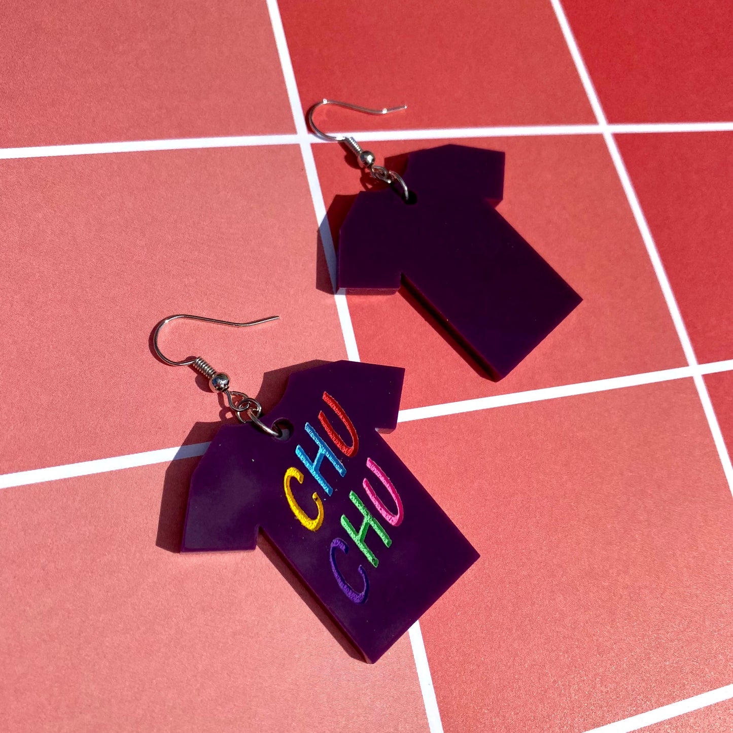LD Chu Chu Shirt Acrylic Earrings