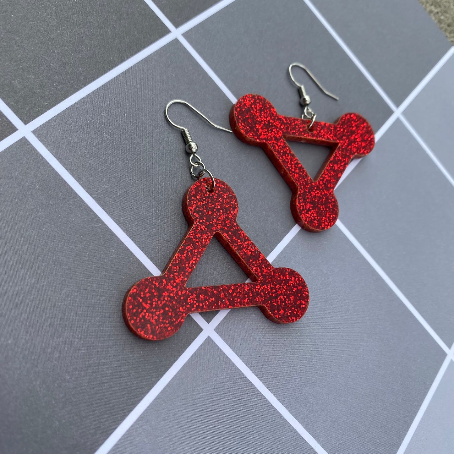 Demon/Divine Symbols Glitter Acrylic Earrings