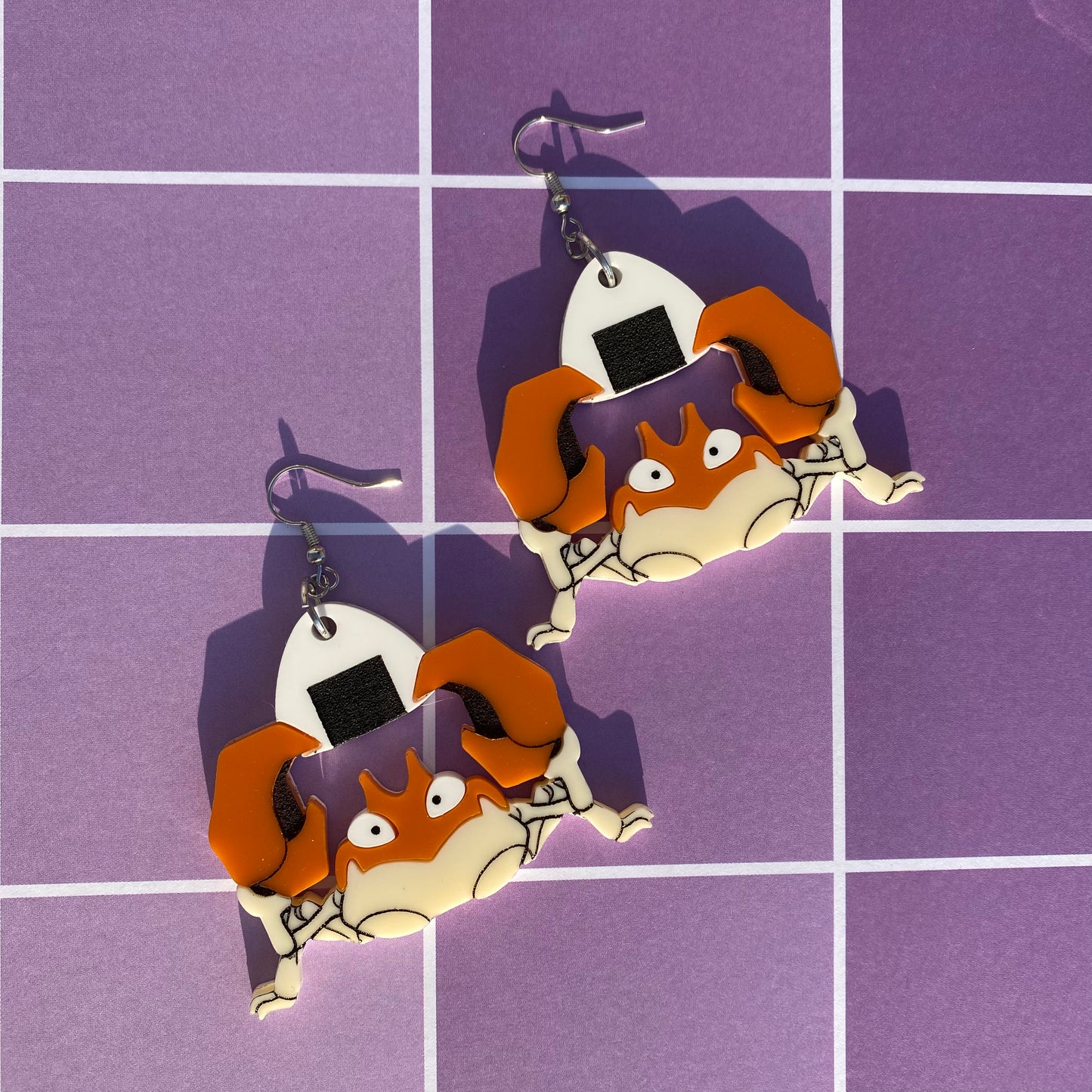 Onigiri Krabby Acrylic Earrings
