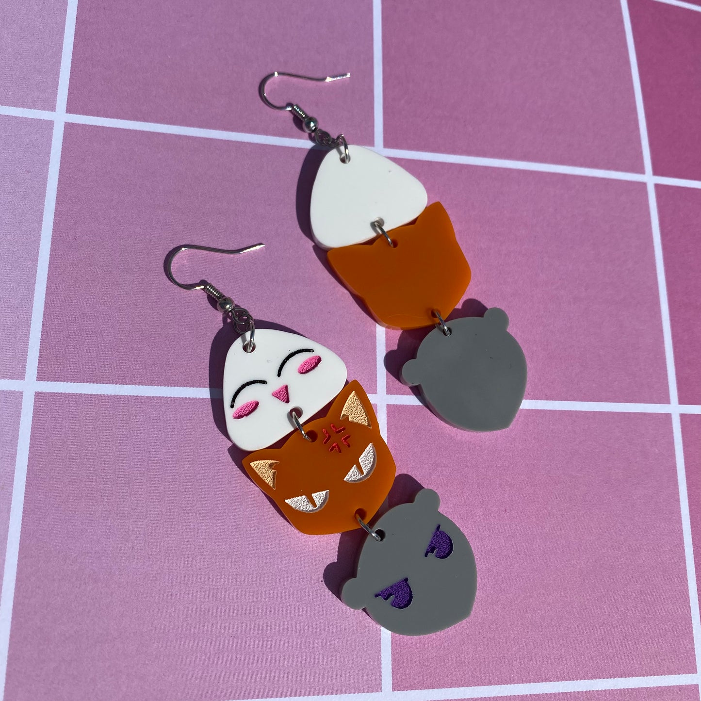 Fruits Basket OT3 Link Acrylic Earrings