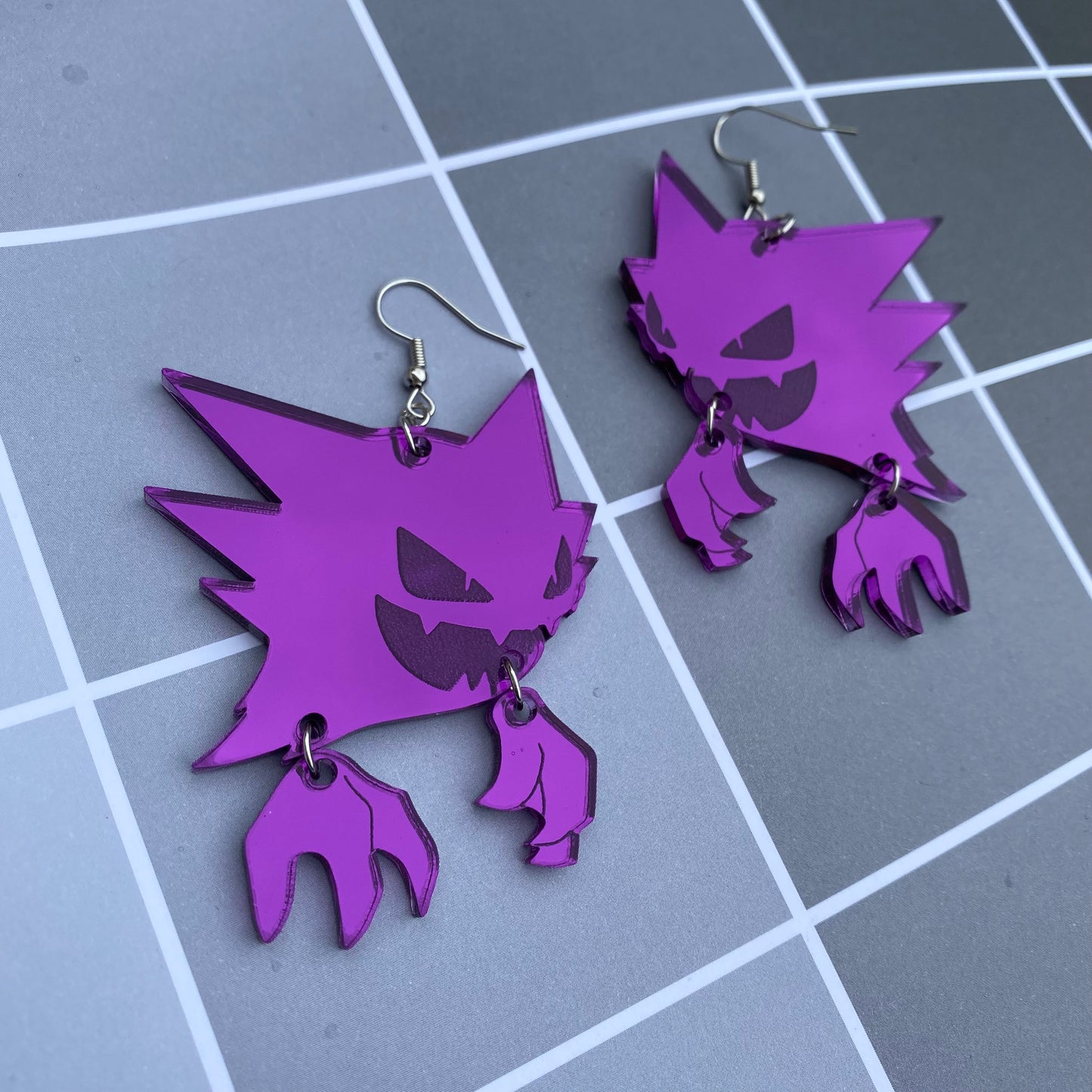 Haunter Mirror Large Acrylic Earrings