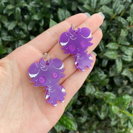 Espurr Hypnotic Mirror Eyes Acrylic Earrings