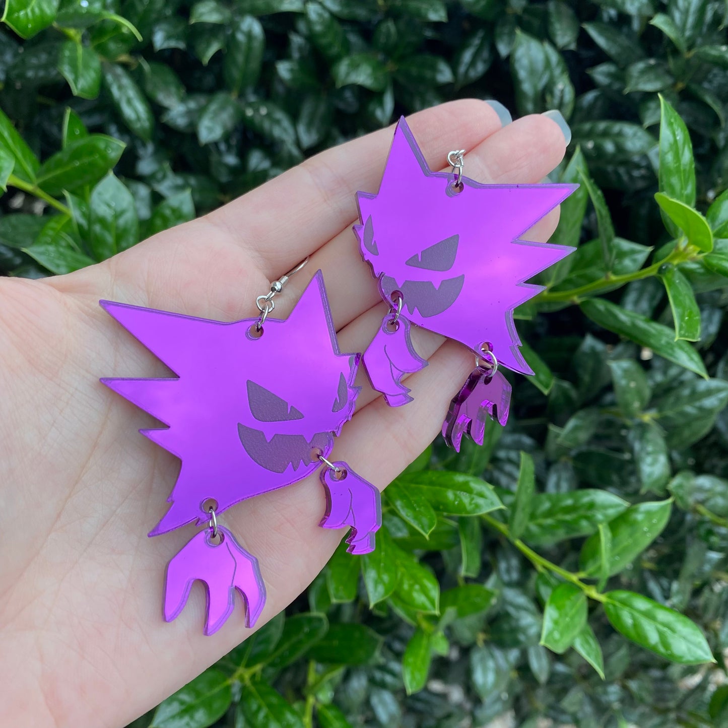 Haunter Mirror Large Acrylic Earrings