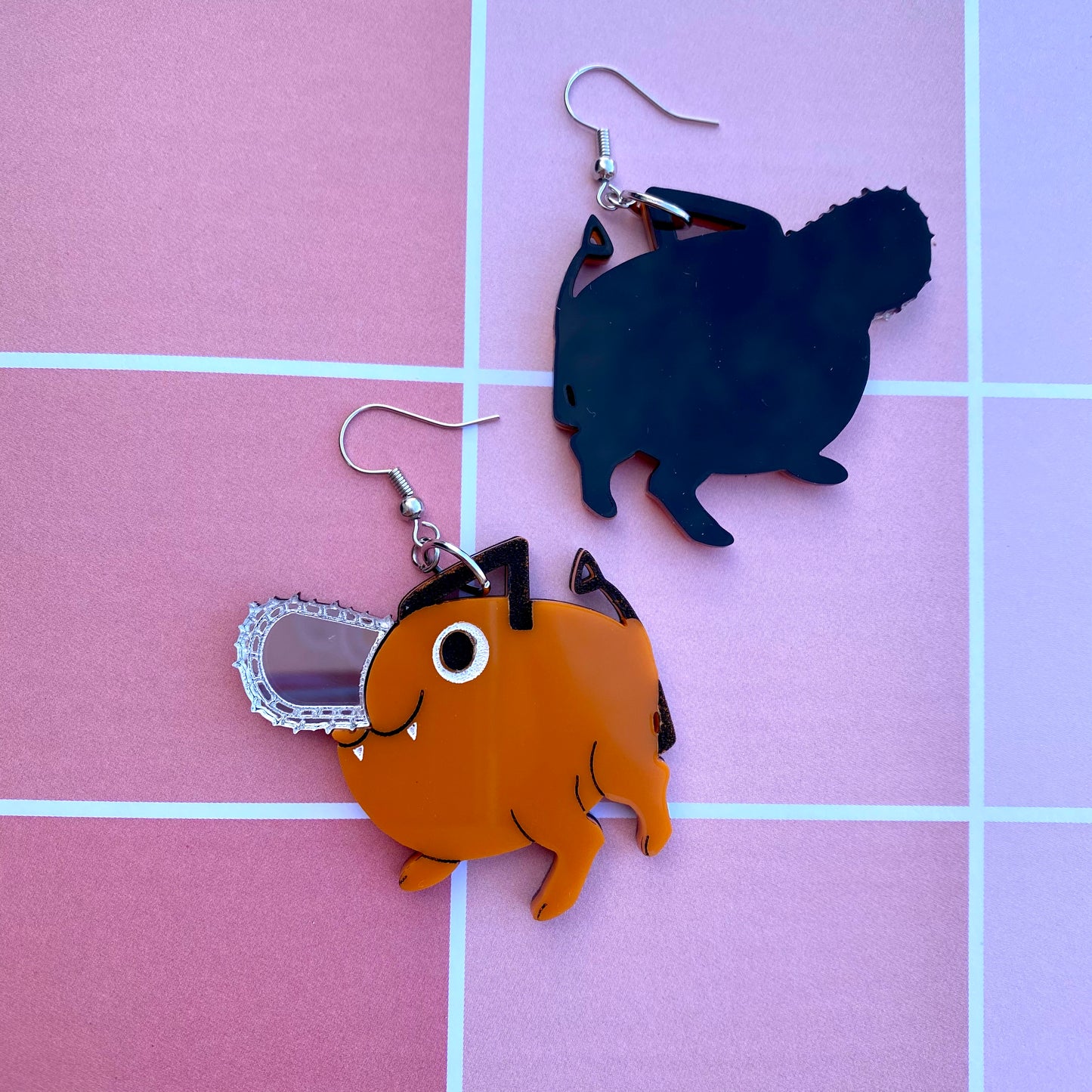 Pochita Acrylic Earrings