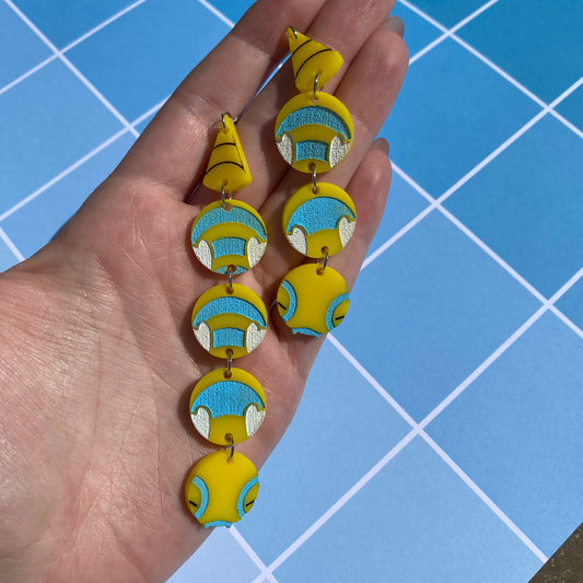 Dudunsparce Linked Acrylic Earrings