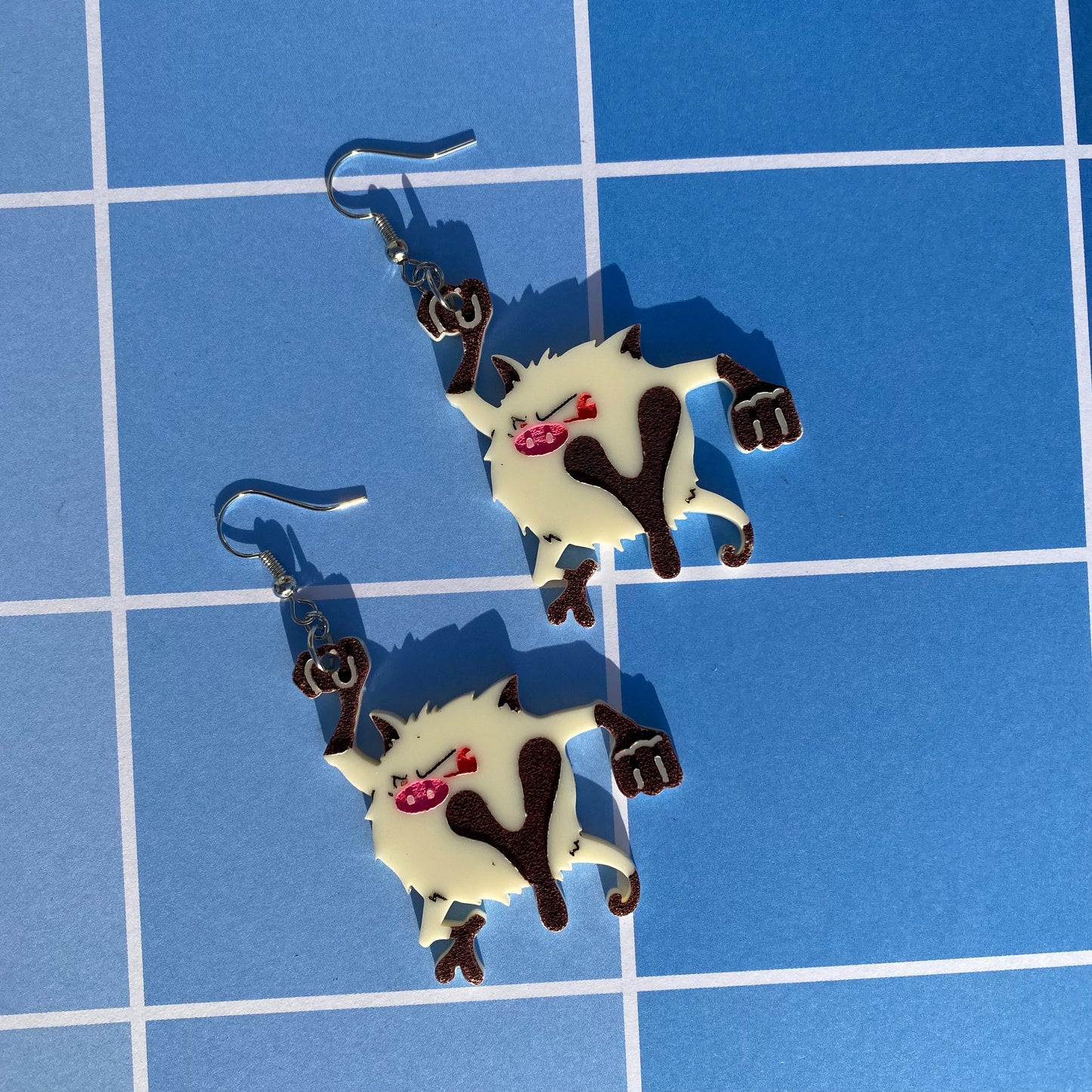 Mankey Acrylic Earrings