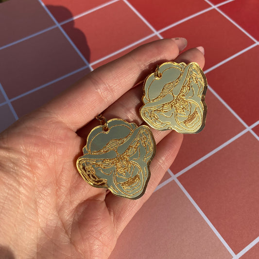 Golden Grand Nagus Acrylic Earrings