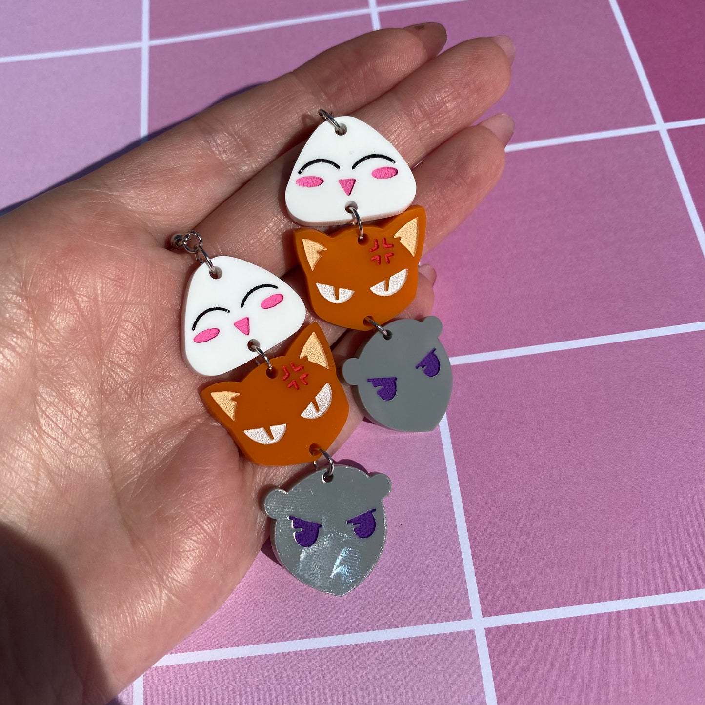 Fruits Basket OT3 Link Acrylic Earrings